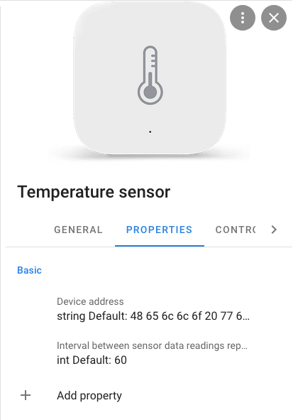 device Schema properties